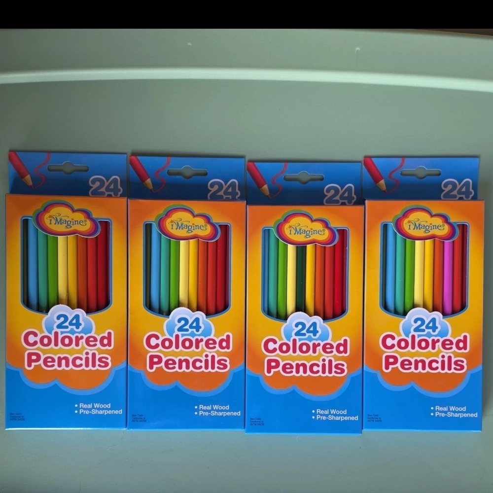 Imagine Colored Pencils 24ct, 4pk